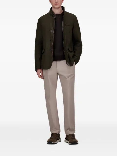 Herno button-up high-neck jacket