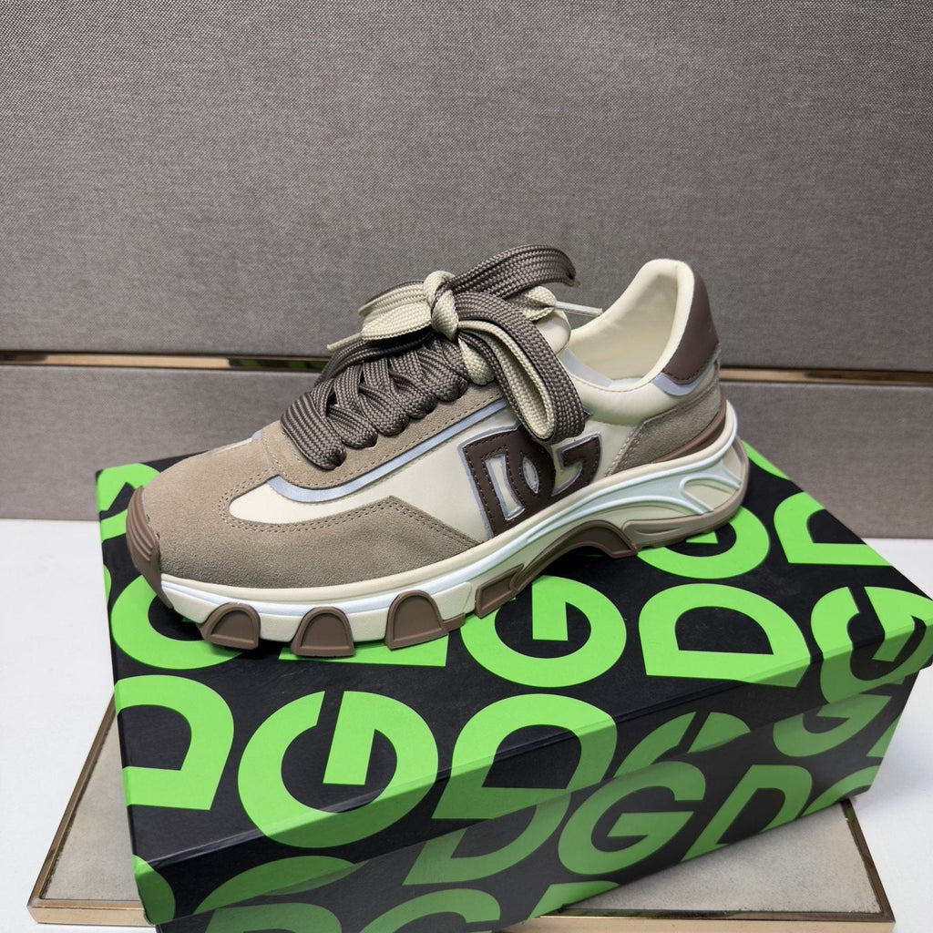 Dolce & Gabbana Taupe Chunky Sole Sneakers