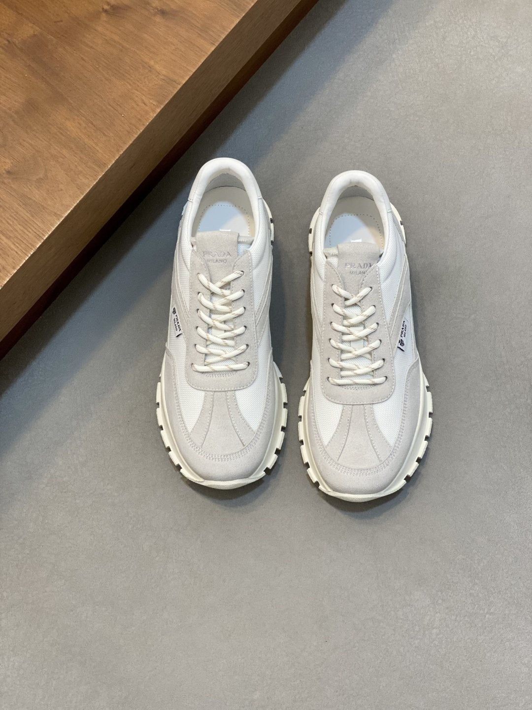 Prada Men's Panel Low-Top Sneakers - Textured Rubber Outsole